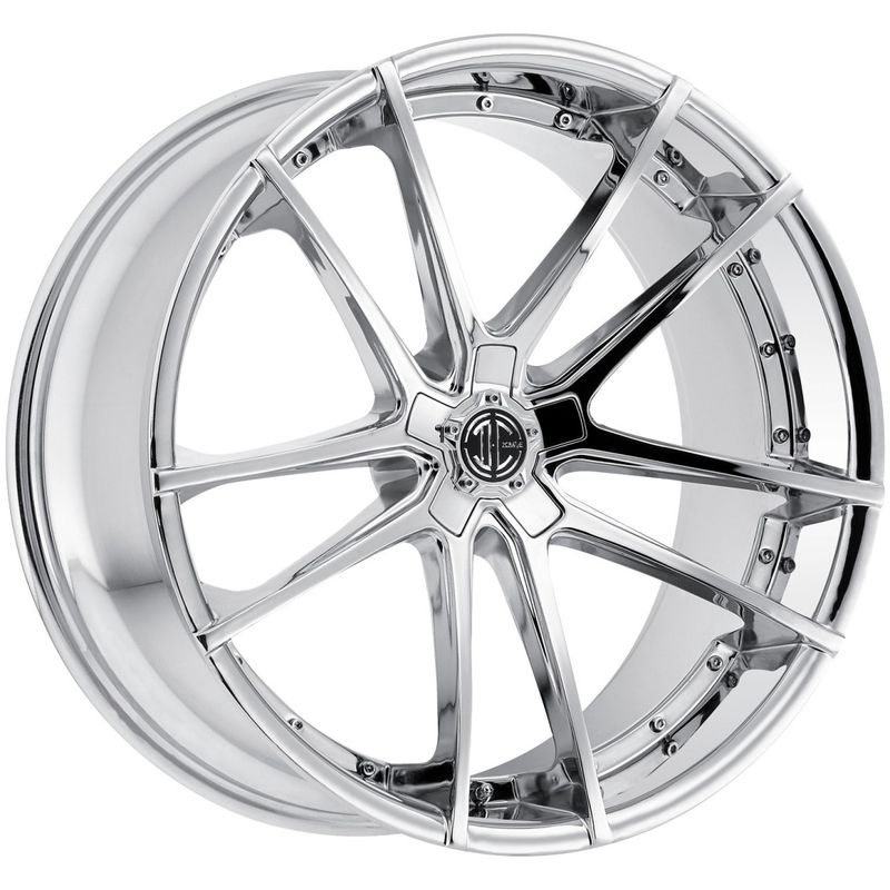 2 Crave Wheels No.34 22x9 Chrome  +15mm 74.1mm