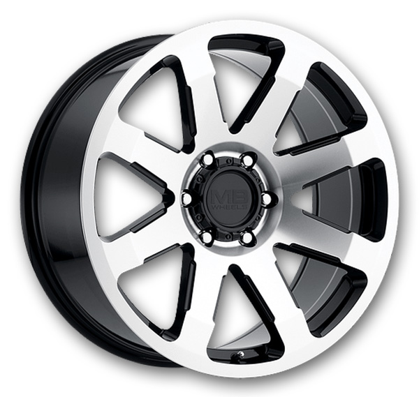 American Outlaw Wheels Legacy 17x8.5 Gloss Black w/ Machined Face 5x139.7 18mm 107.95mm