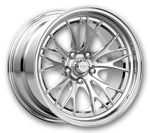 American Racing Forged Wheels VF543 2 Piece Forged 17x7 Polished  +0mm 72.56mm
