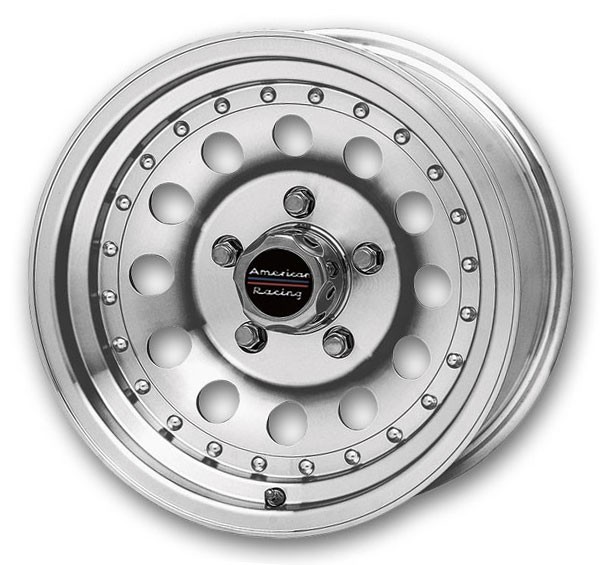 American Racing Wheels Outlaw II 16x10 Machined with Clear Coat 8x170 -25mm 130.81mm