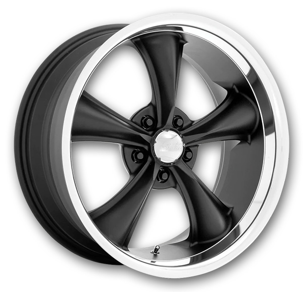 American Racing Wheels BOSS TT    20x8.5 Textured Black With Diamond Cut Lip 5x127 2mm 78.1mm