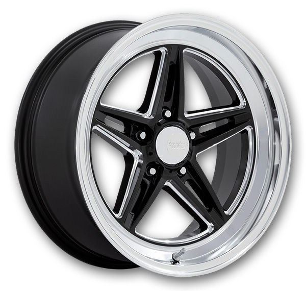 American Racing Wheels Groove     20x10 Gloss Black With Diamond Cut Lip 5x127 -20mm 78.1mm