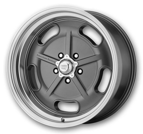 American Racing Wheels Salt Flat 20x8 Mag Gray Diamond Cut Lip 5x127 +0mm 78.3mm