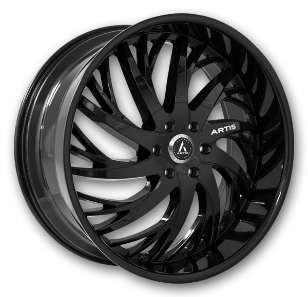 Artis Wheels Decatur 24x10 Full Gloss Black  +25mm 74.1mm