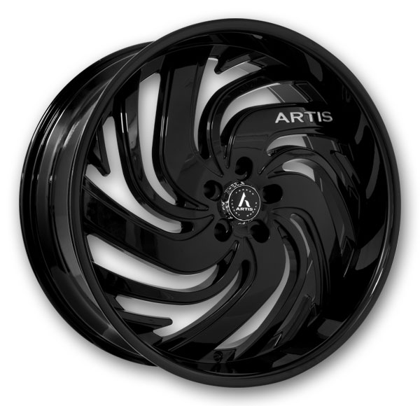 Artis Wheels Fillmore 24x9 Full Gloss Black  0mm 74.1mm