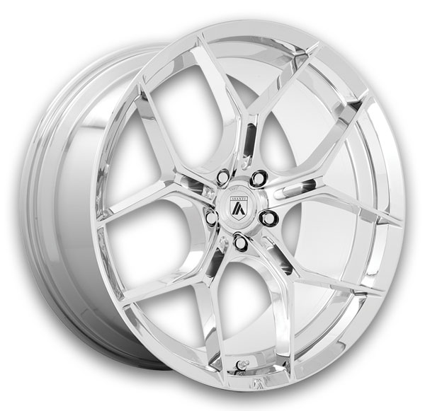 Asanti Black Label Wheels Monarch 22x9 Chrome 5x115 +15mm 72.56mm