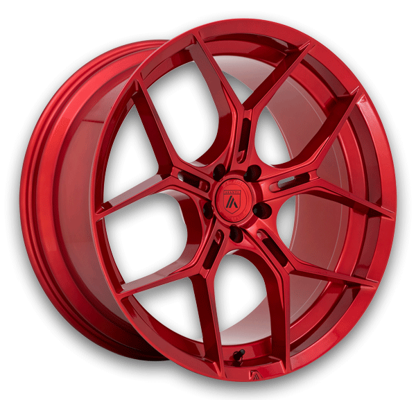 Asanti Black Label Wheels Monarch 22x9 Candy Red 5x115 +15mm 72.56mm