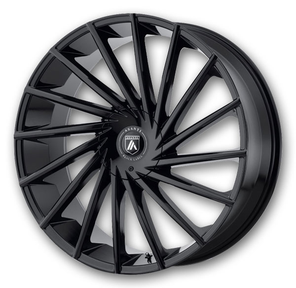 Asanti Black Label Wheels Matar 24x9 Gloss Black  +30mm 72.6mm