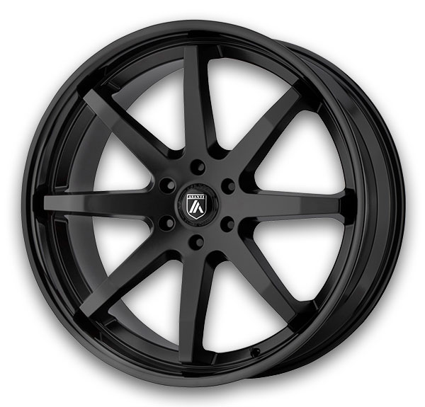 Asanti Black Label Wheels Kaiser 20x9 Satin Black Gloss Black Lip 5x114.3 +30mm 72.6mm