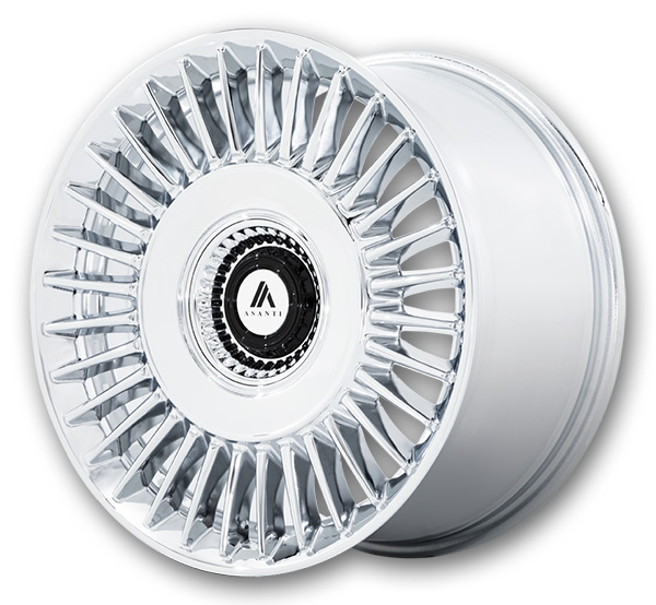 Asanti Black Label Wheels Tiara 20x10.5 Chrome 5x108/5x112 +45mm 72.56mm