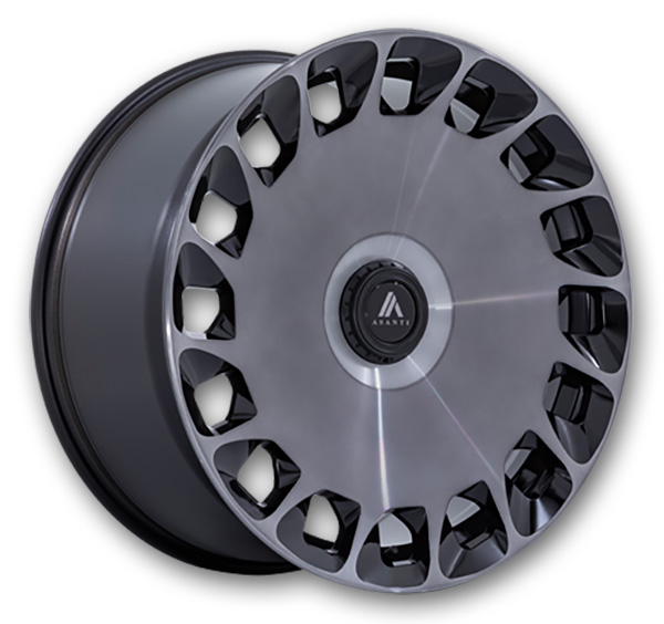 Asanti Black Label Wheels Aristocrat 22x9 Matte Black  +15mm 72.56mm
