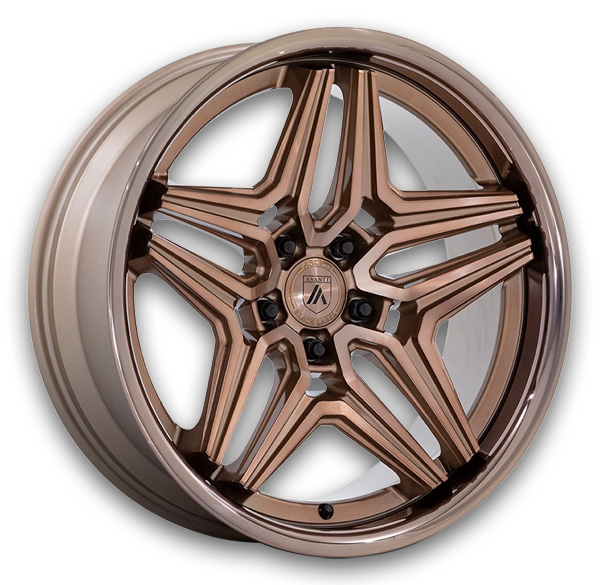 Asanti Black Label Wheels Duke 22x9 Platinum Bronze 5x120 15mm 74.1mm