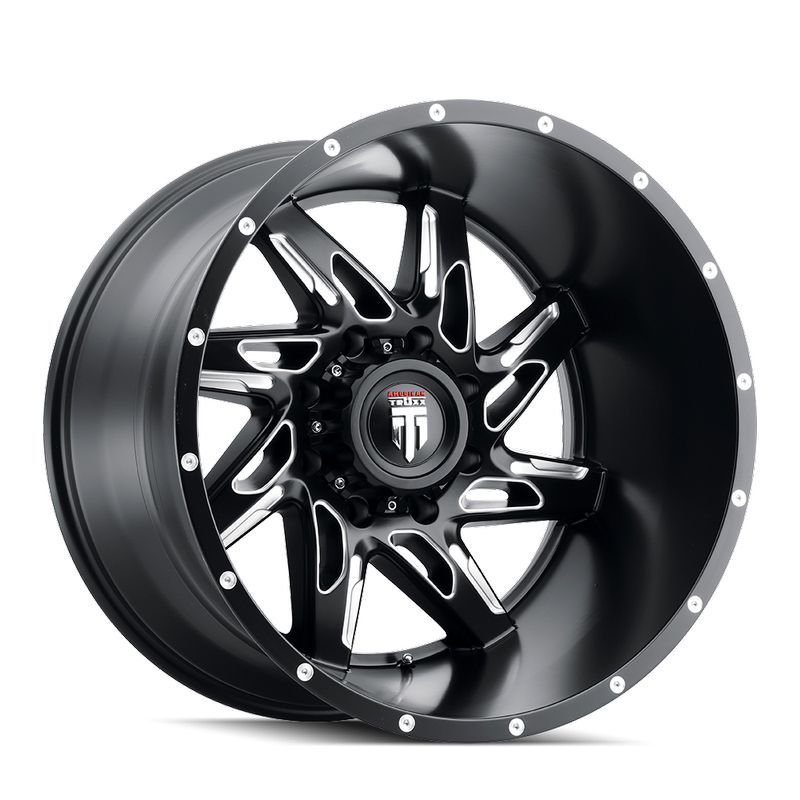 American Truxx Wheels AT-183 Spyder 22x14 Black Milled 5x150 -76mm 110.3mm