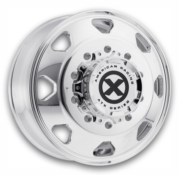 ATX Wheels AO401 Octane Dually 22x8.25 Polished - Front 10x11.25 +144mm 220.1mm