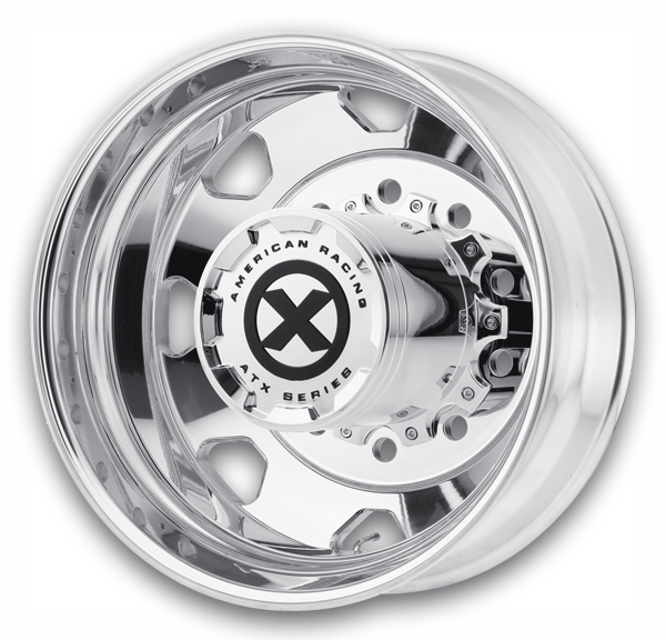 ATX Wheels AO401 Octane Dually 22x8.25 Polished - Rear 10x11.25 -168mm 220.1mm