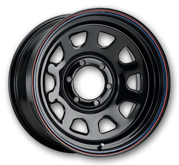 Allied Wheel Components Wheels 51 Daytona 15x7 Black 5x127 -6mm 3.3mm