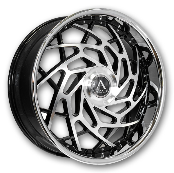 Azad Wheels AZ Reign 26x10 Gloss Black Machined 6x135/6x139.7 +25mm 87.1mm