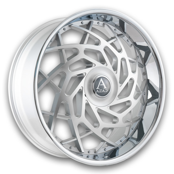 Azad Wheels AZ Reign 26x10 Silver Machined Stianless Lip  +10mm 78.1mm