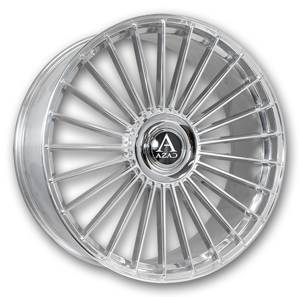 Azad Wheels AZ25 22x10.5 Chrome 5x127/5x130 +42mm 73.1mm
