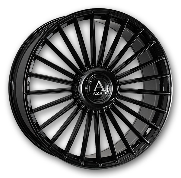 Azad Wheels AZ25 22x10.5 Gloss Black 5x127/5x130 +42mm 73.1mm