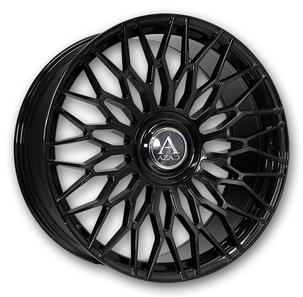 Azad Wheels AZ301 24x9 Gloss Black  +15mm 73.1mm