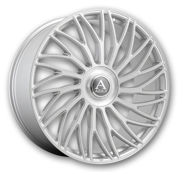 Azad Wheels AZ717 20x10.5 Brushed Silver With Floating Cap 5x108/5x114.3 +42mm 73.1mm