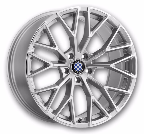 Beyern Wheels Antler 18x9.5 Silver w/ Mirror Cut Face 5x120 +35mm 72.6mm
