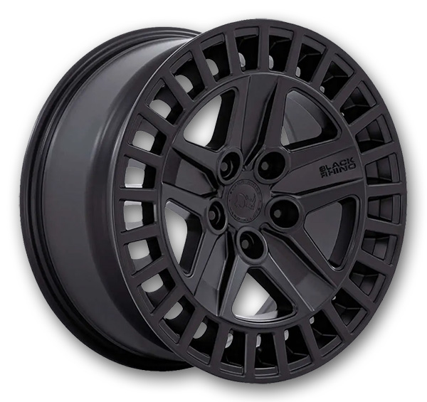 Black Rhino Wheels Alston 18x8.5 Matte Black 5x120 +25mm 74.1mm