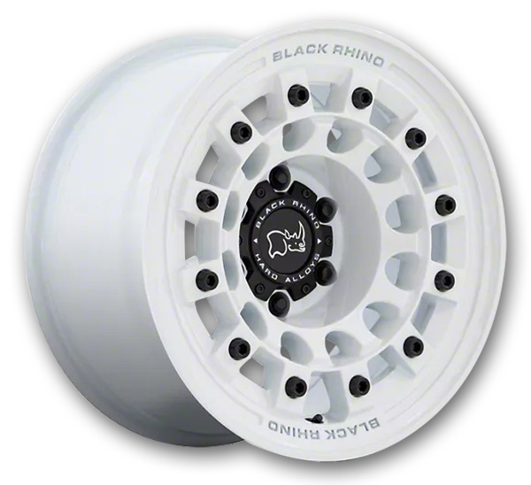 Black Rhino Wheels Fuji 17x8 Gloss White 5x114.3 +30mm 72.56mm