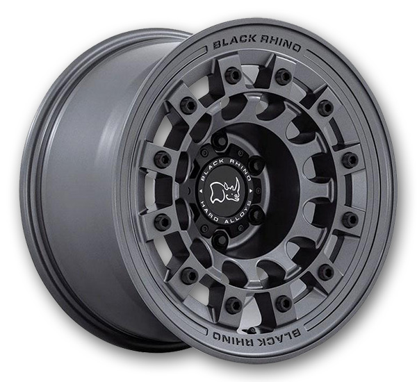 Black Rhino Wheels Fuji 17x8 Matte Gunmetal 5x114.3 +30mm 72.56mm