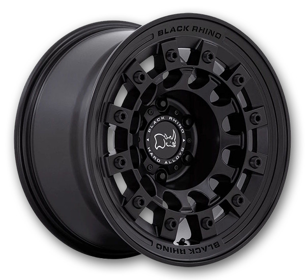 Black Rhino Wheels Fuji 17x8 Matte Black 5x114.3 +20mm 72.56mm