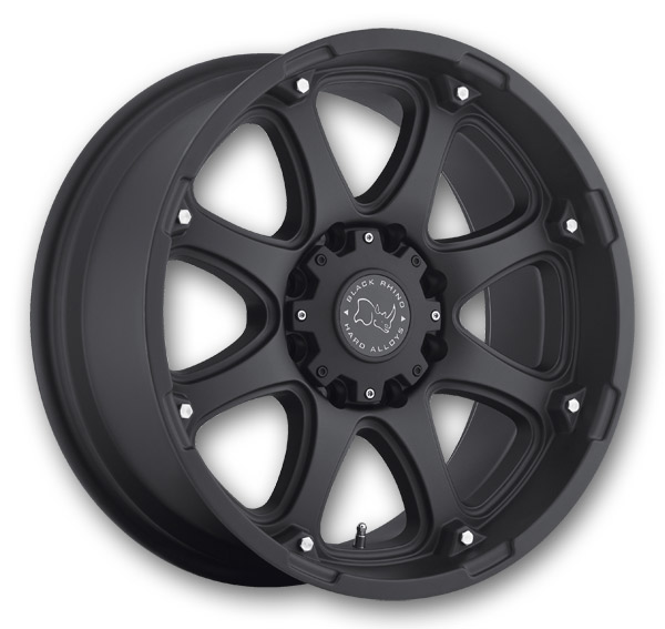 Black Rhino Wheels Glamis 17x9 Matte Black 6x139.7 -12mm 112mm
