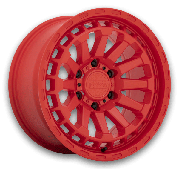 Black Rhino Wheels Raid 18x9.5 Gloss Red 6x139.7 -18mm 112.1mm