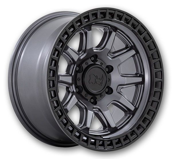 Black Rhino Wheels Calico 17x8.5 Matte Black 5x114.3 +34mm 72.56mm