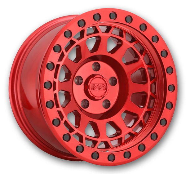 Black Rhino Wheels Primm 17x9 Candy Red w/ Black Bolts 5x127 -18mm 71.5mm