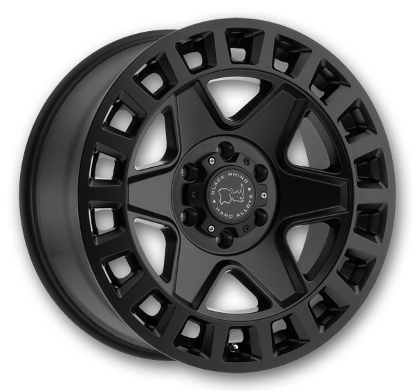 Black Rhino Wheels York 17x8 Matte Black 5x127 +30mm 71.6mm