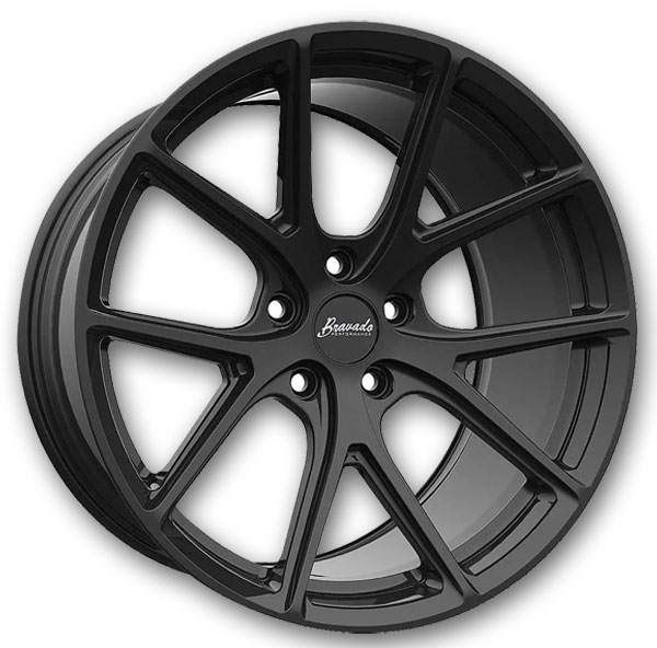 Bravado Wheels Tribute 20x9.5 Matte Black 5x114.3 +35mm 73.1mm
