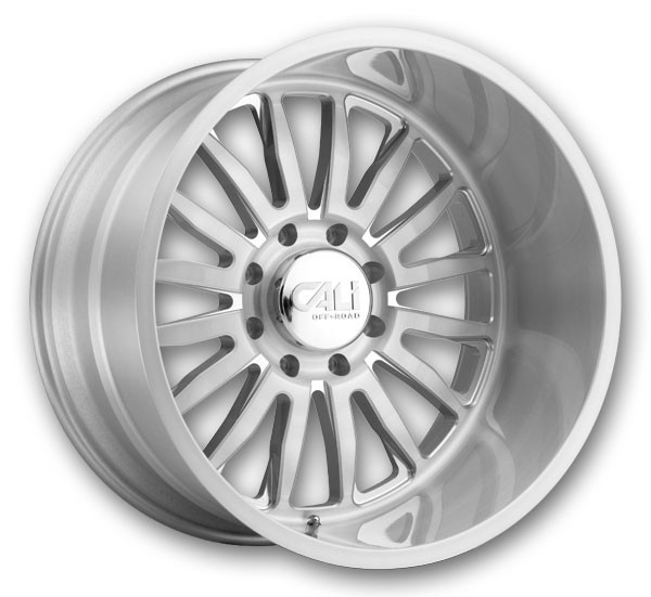 Cali Off-Road Wheels 9110 Summit 20x12 Brushed and Clear Coat 8x165.1 -51mm 125.2mm