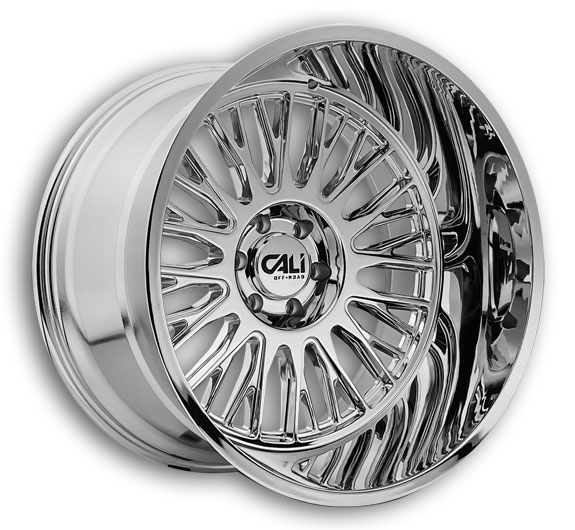 CALI OFF-ROAD Wheels 9116 Vertex 24x14 Chrome 8x170 -76mm 125.2mm