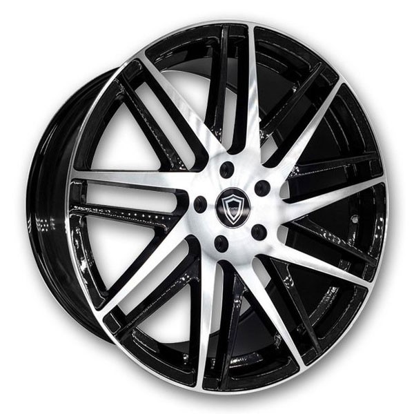 Capri Wheels C0103 22x9 Gloss Black Machined 5x120 +35mm 74.1mm