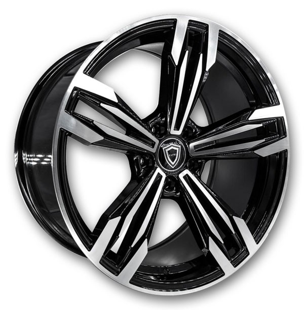 Capri Wheels C5111 20x8.5 Gloss Black Machined 5x120 +35mm 74.1mm