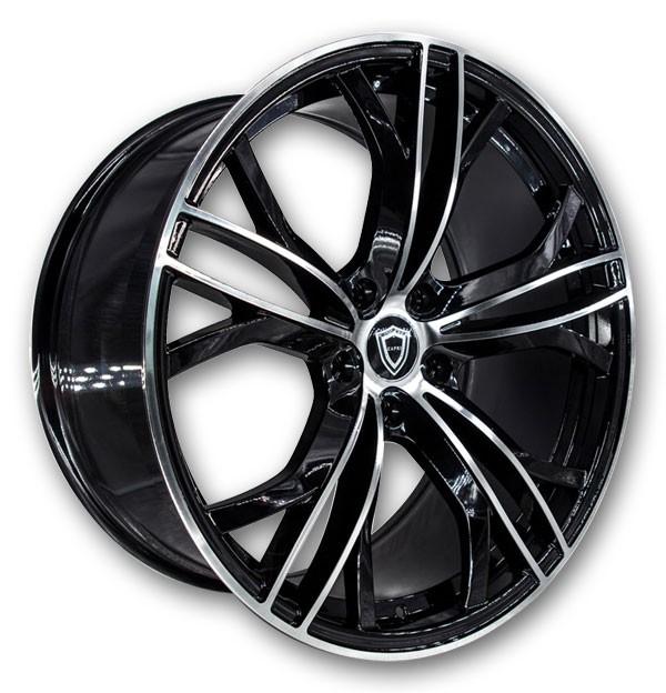 Capri Wheels C5189 20x8.5 Gloss Black Machined 5x120 +35mm 74.1mm