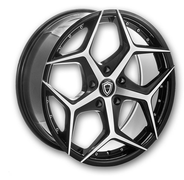 Capri Wheels C5194 20x10 Gloss Black Machined 5x114.3 +38mm 73.1mm