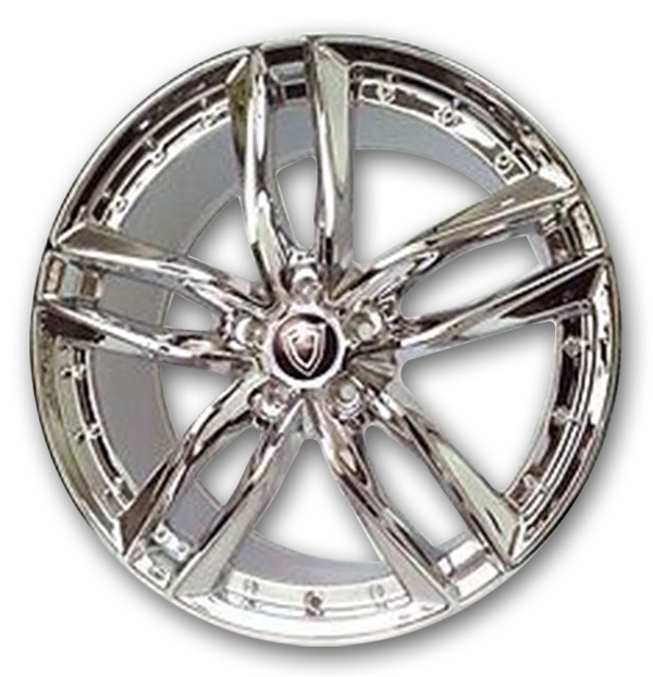 Capri Wheels C5228 20x10 Chrome 5x114.3 +30mm 73.1mm