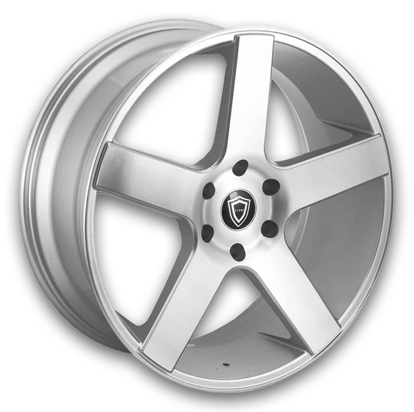 Capri Wheels C5288 22x9.5 Silver Machined 6x139.7 +30mm 78.1mm