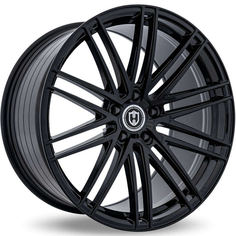 Curva Wheels CFF50 20x10.5 Gloss Black 5x115 +25mm 71.5mm