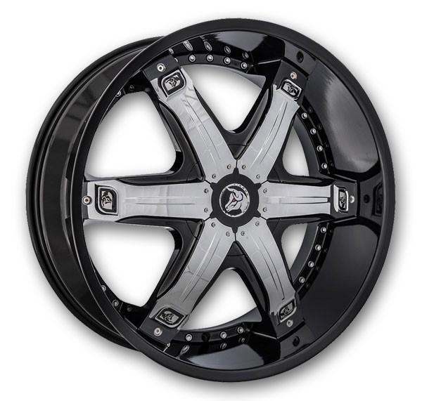 Diablo Wheels Fury 24x10 Gloss Black  +12mm 78.1mm