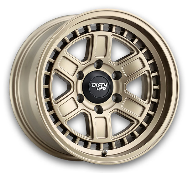 Dirty Life Wheels 9308 Cage 17x8.5 Matte Gold 6x135 -6mm 87.1mm
