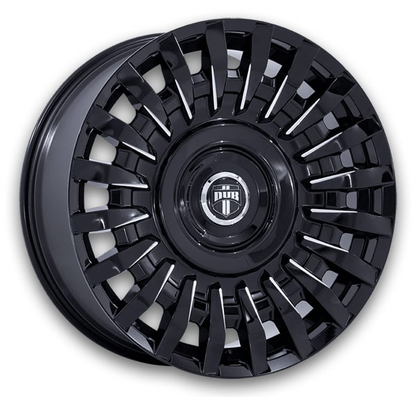 DUB Wheels Honcho 24x9 Gloss Black Milled  +15mm 72.56mm