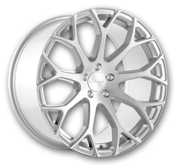 Element Wheels EL99 20x9 Brushed Silver 5x112 +35mm 66.56mm
